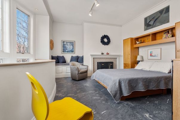 Bedroom, Fireplace, Interior