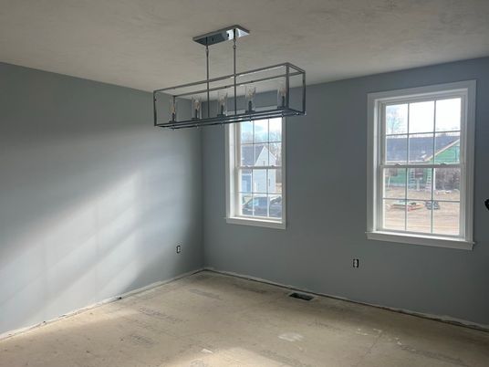 Empty room, Interior, Pendant Lights
