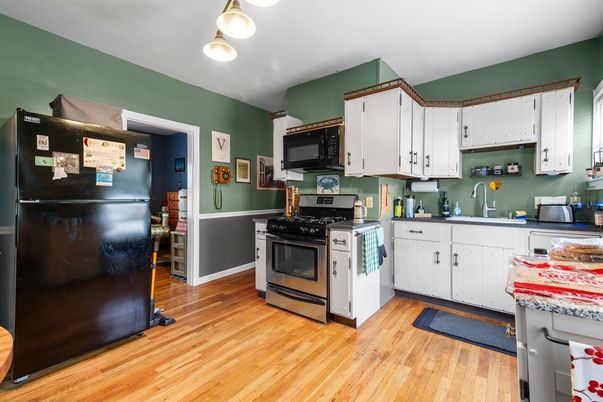 Interior, Kitchen, Wood Texture Flooring