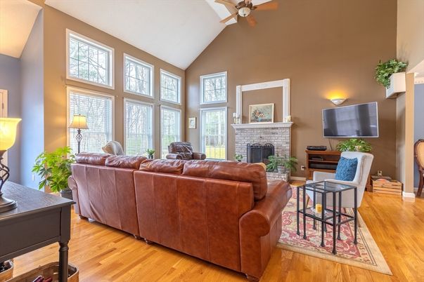 Fireplace, Interior, Living room, Wood Texture Flooring