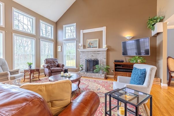 Fireplace, Interior, Living room, Wood Texture Flooring