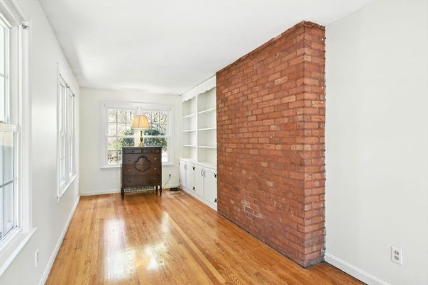 Interior, Stone Walls, Wood Texture Flooring