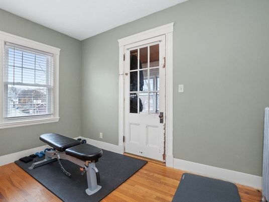 Fitness Equipment, Interior, Wood Texture Flooring