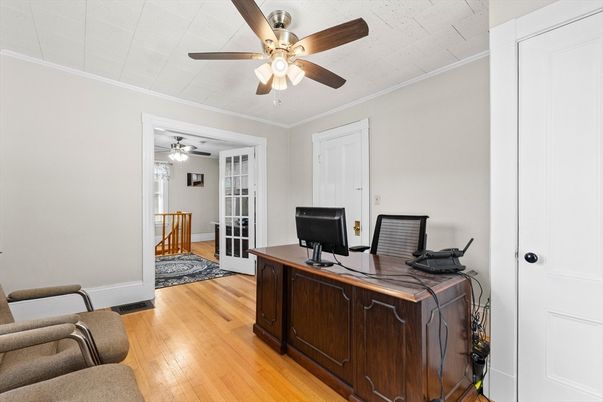 Home Office, Interior, Wood Texture Flooring