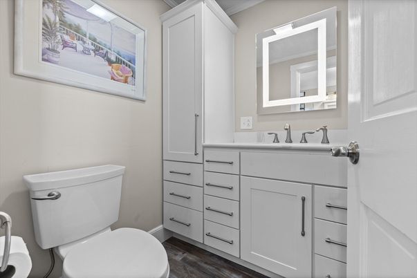 Bathroom, Interior, Wood Texture Flooring