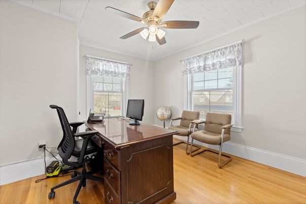 Home Office, Interior, Wood Texture Flooring