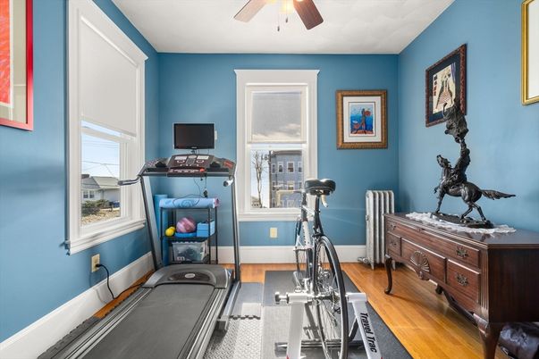 Fitness Equipment, Interior, Wood Texture Flooring