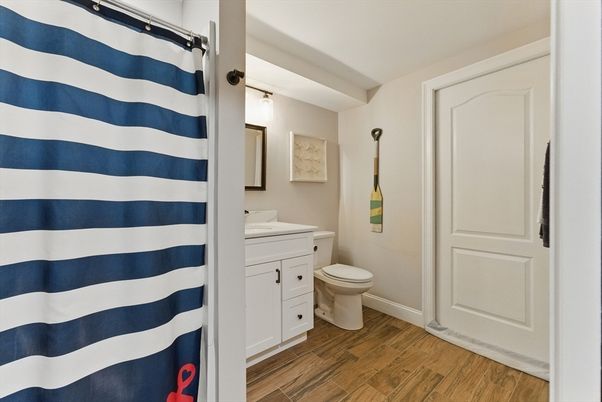 Bathroom, Interior, Wood Texture Flooring