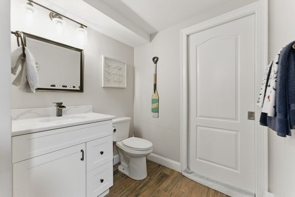Bathroom, Interior, Wood Texture Flooring