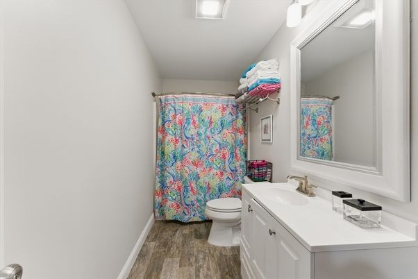 Bathroom, Interior, Wood Texture Flooring