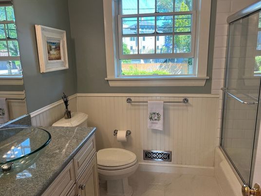 Bathroom, Glass Shower, Interior, Marble