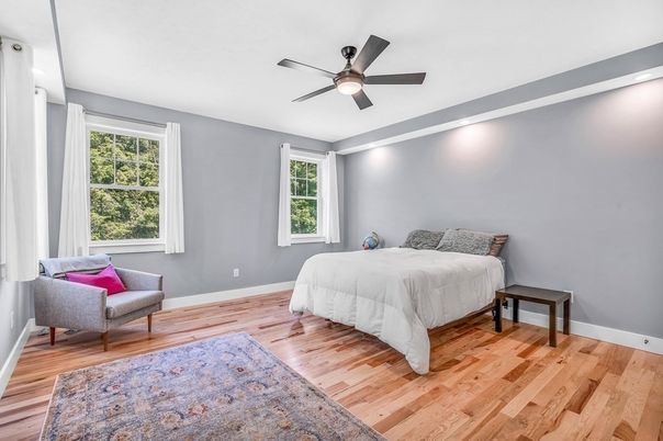 Bedroom, Interior, Wood Texture Flooring