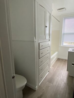 Bathroom, Interior, Wood Texture Flooring