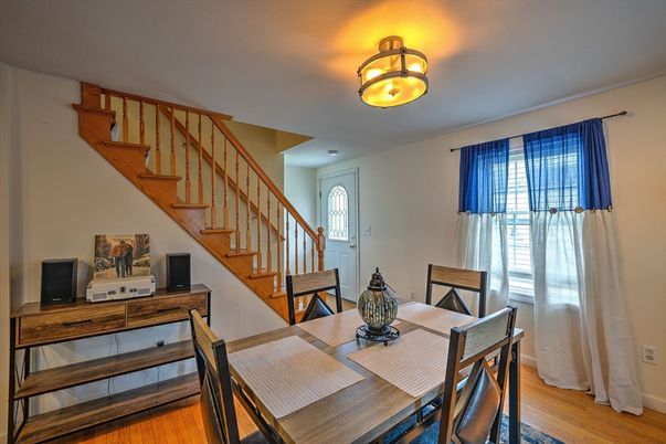 Dining room, Interior, Wood Texture Flooring