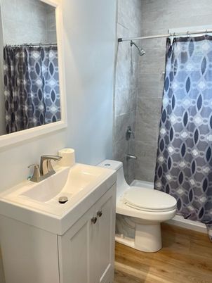Bathroom, Interior, Wood Texture Flooring