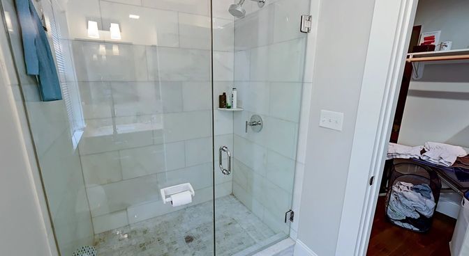 Bathroom, Glass Shower, Interior