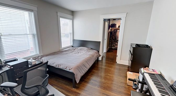 Bedroom, Home Office, Interior, Piano, Wood Texture Flooring