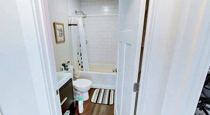 Bathroom, Interior, Wood Texture Flooring