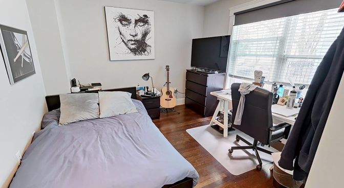 Bedroom, Home Office, Interior, Wood Texture Flooring