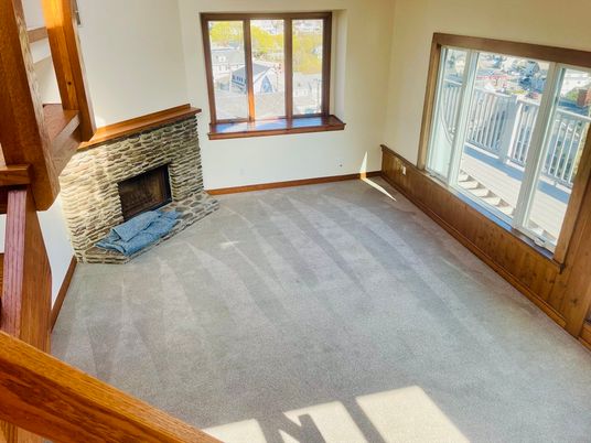 Empty room, Fireplace, Interior