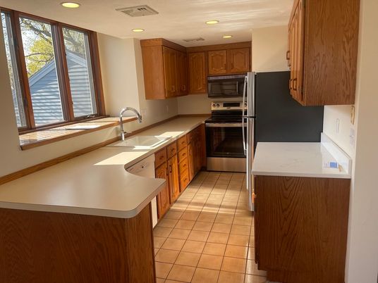 Interior, Kitchen, Recessed Lighting, Stainless Steel Appliances