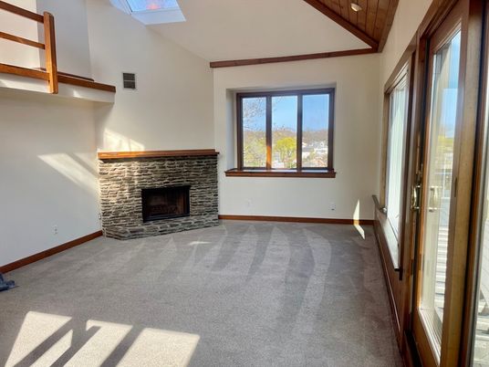 Empty room, Fireplace, Interior