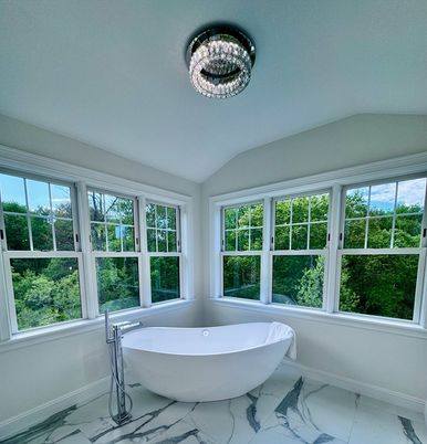 Bathroom, Free Standing Baths, Interior, Marble
