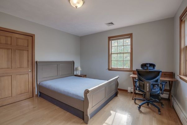 Bedroom, Home Office, Interior, Wood Texture Flooring