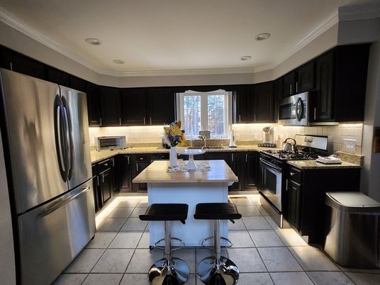 Interior, Kitchen, Recessed Lighting, Stainless Steel Appliances