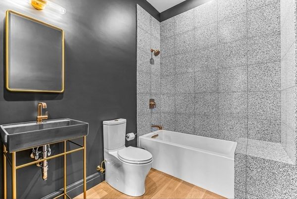 Bathroom, Interior, Wood Texture Flooring