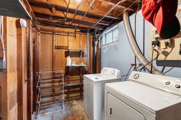 Interior, Utility Closets, Washer, Wooden Beams, Wooden Ceilings