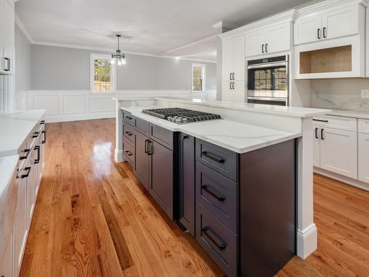 Interior, Kitchen, Pendant Lights, Wood Texture Flooring