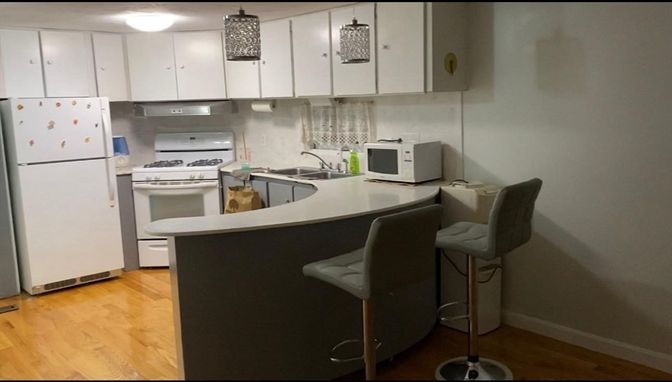 Interior, Kitchen, Wood Texture Flooring