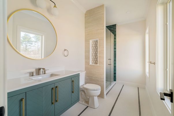 Bathroom, Glass Shower, Interior
