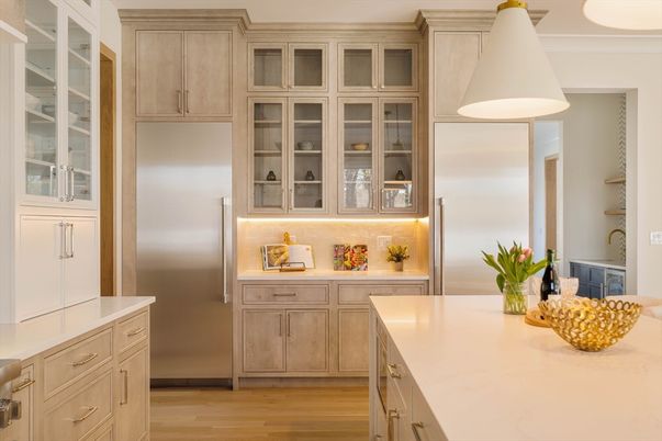 Interior, Kitchen, Pendant Lights, Wood Texture Flooring