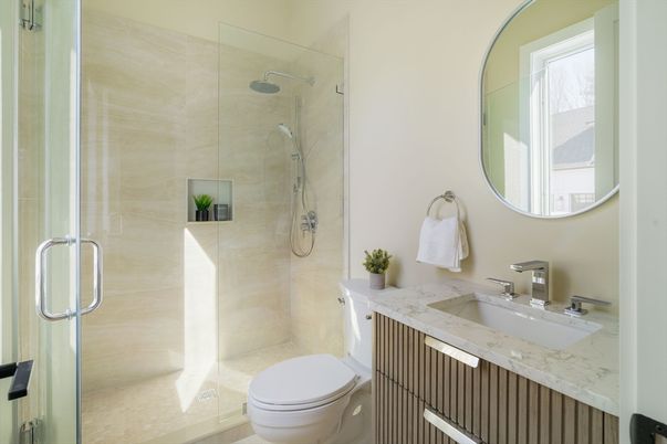 Bathroom, Glass Shower, Interior