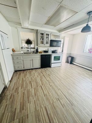 Interior, Kitchen, Wood Texture Flooring