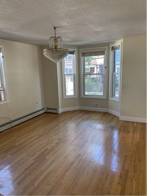 Chandelier, Empty room, Interior, Wood Texture Flooring