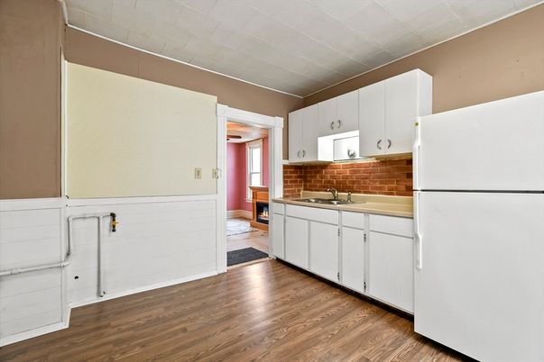Interior, Kitchen, Wood Texture Flooring
