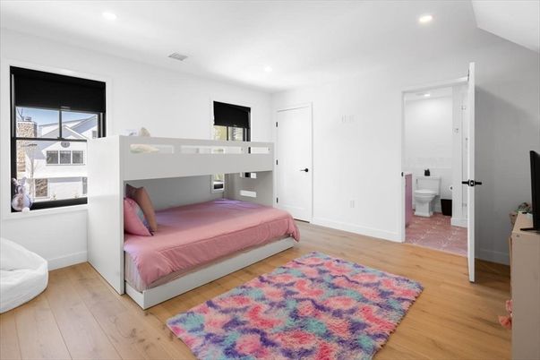 Bathroom, Bedroom, Interior, Recessed Lighting, Wood Texture Flooring