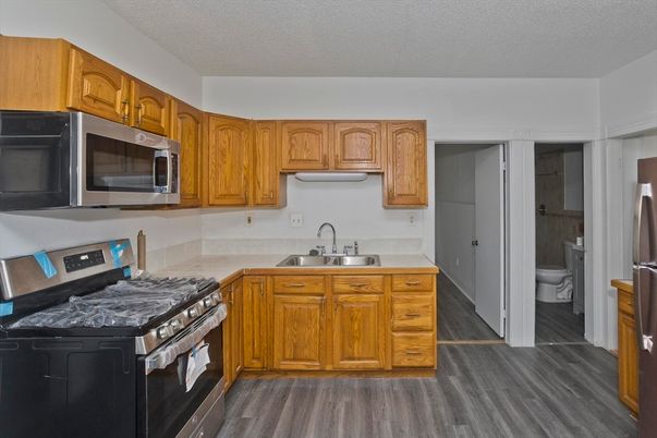 Interior, Kitchen, Wood Texture Flooring
