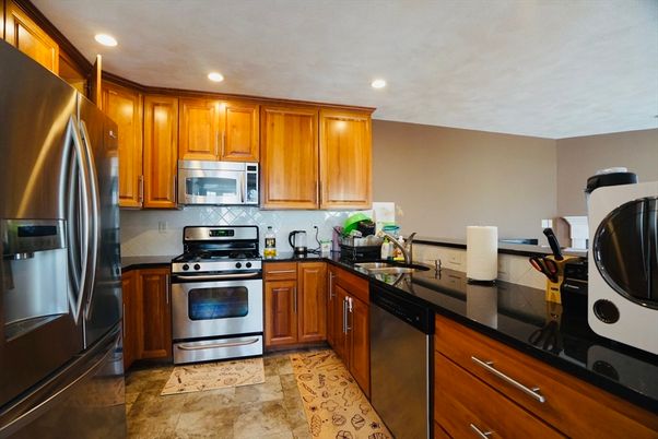 Interior, Kitchen, Recessed Lighting, Stainless Steel Appliances