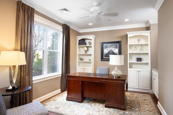 Home Office, Interior, Recessed Lighting