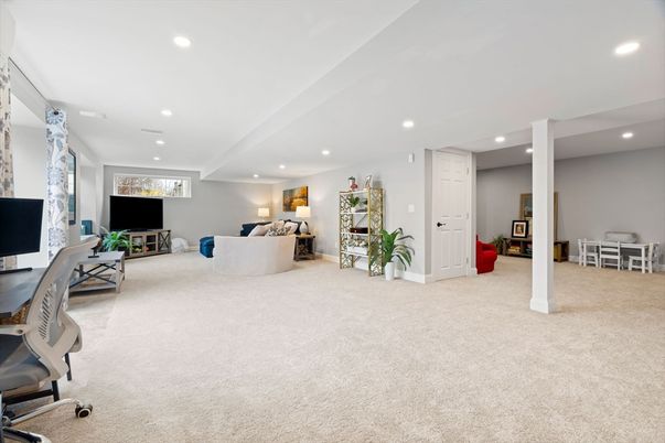 Home Office, Interior, Living room, Recessed Lighting