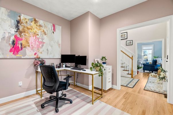 Home Office, Interior, Wood Texture Flooring