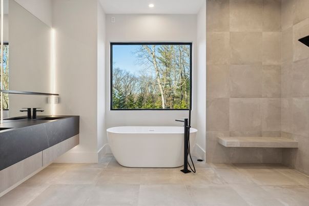 Bathroom, Free Standing Baths, Interior, Recessed Lighting