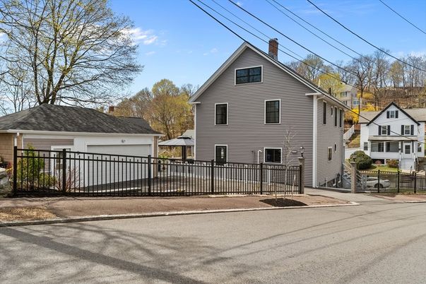 Attached, Detached Garage, Exterior, Facade, Farmhouse