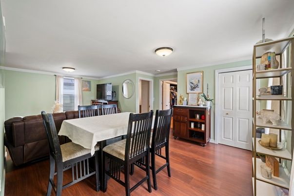 Dining room, Interior, Wood Texture Flooring