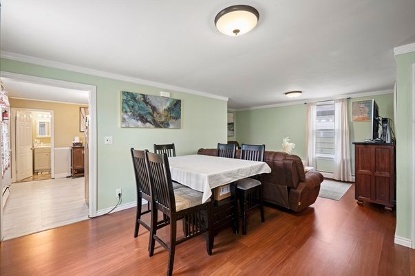 Dining room, Interior, Wood Texture Flooring