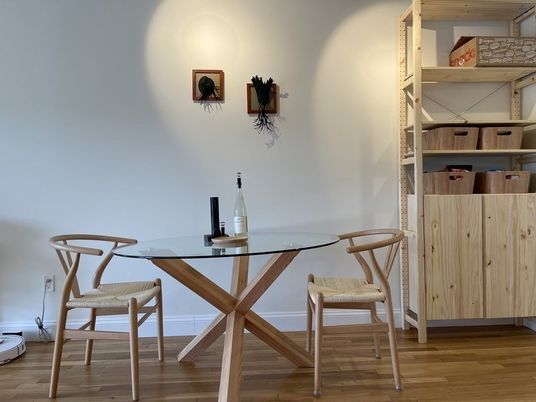 Dining room, Interior, Wood Texture Flooring